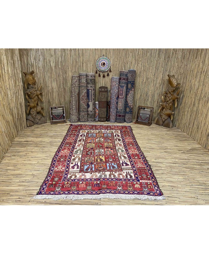 Handmade Hakkari Sumak Original Silk On Cotton Kilim – FREE SHIPPING..!